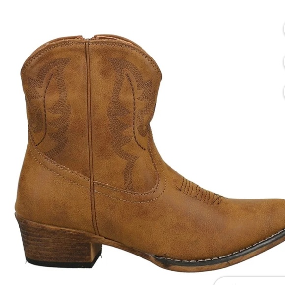 Women’s Roper Cowboy Ankle Boots - Picture 1 of 11